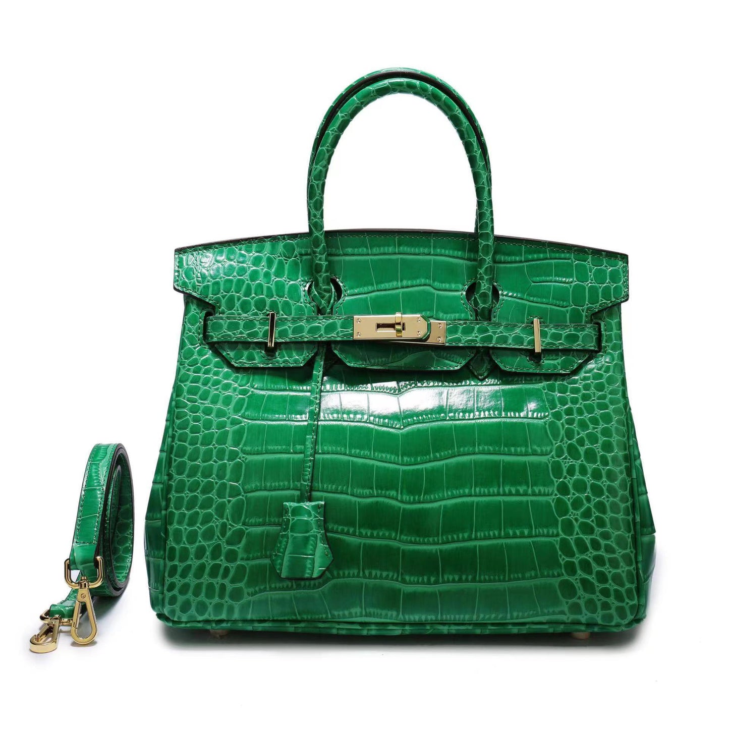 HERMES バーキン25 ポロサス クロコダイル ニロティカス 黒G金具