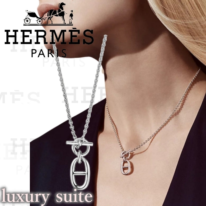 【大人気】HERMES【エルメス】 ネックレス Chaine d'Ancre Pendant