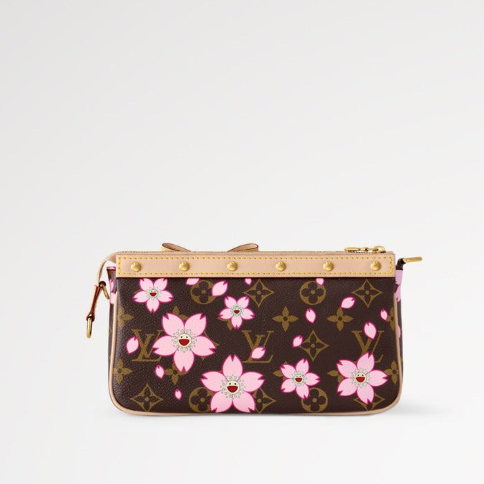 【桜モチーフが素敵☆】Louis vuitton×村上隆コラボ ポシェット M13666