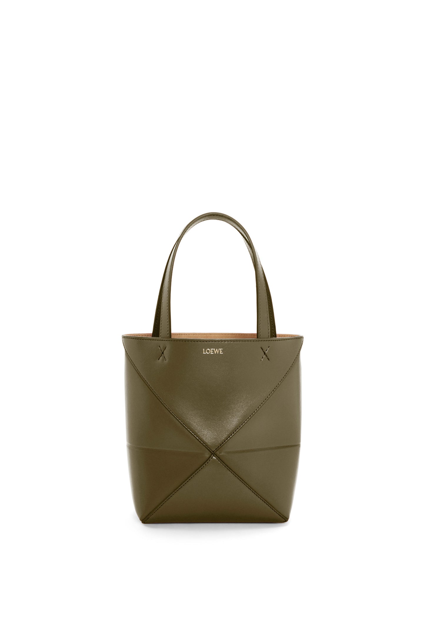 LOEWE ロエベ シャイニー カーフスキン パズルフォールドトート