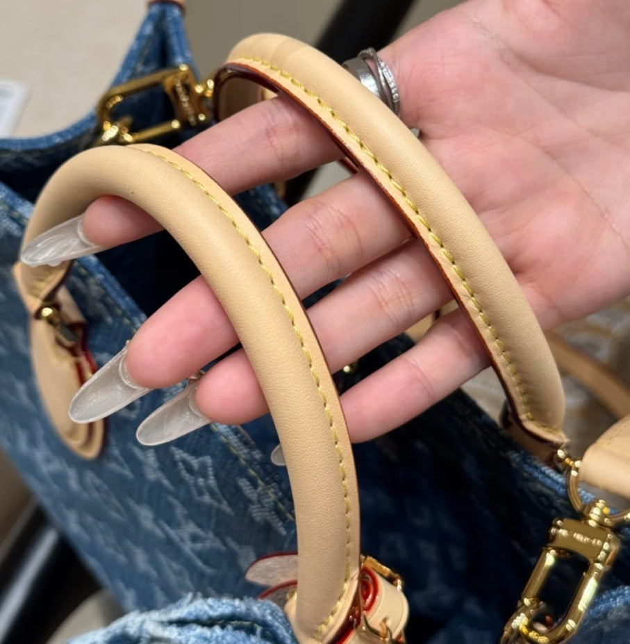 【お洒落】Louis Vuitton モノグラム・デニム オンザゴー PM M14633
