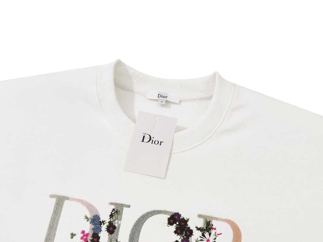 【DIOR】ディオール刺繡クルーネックスウェットシャツ 、ご好評に付き再入荷!