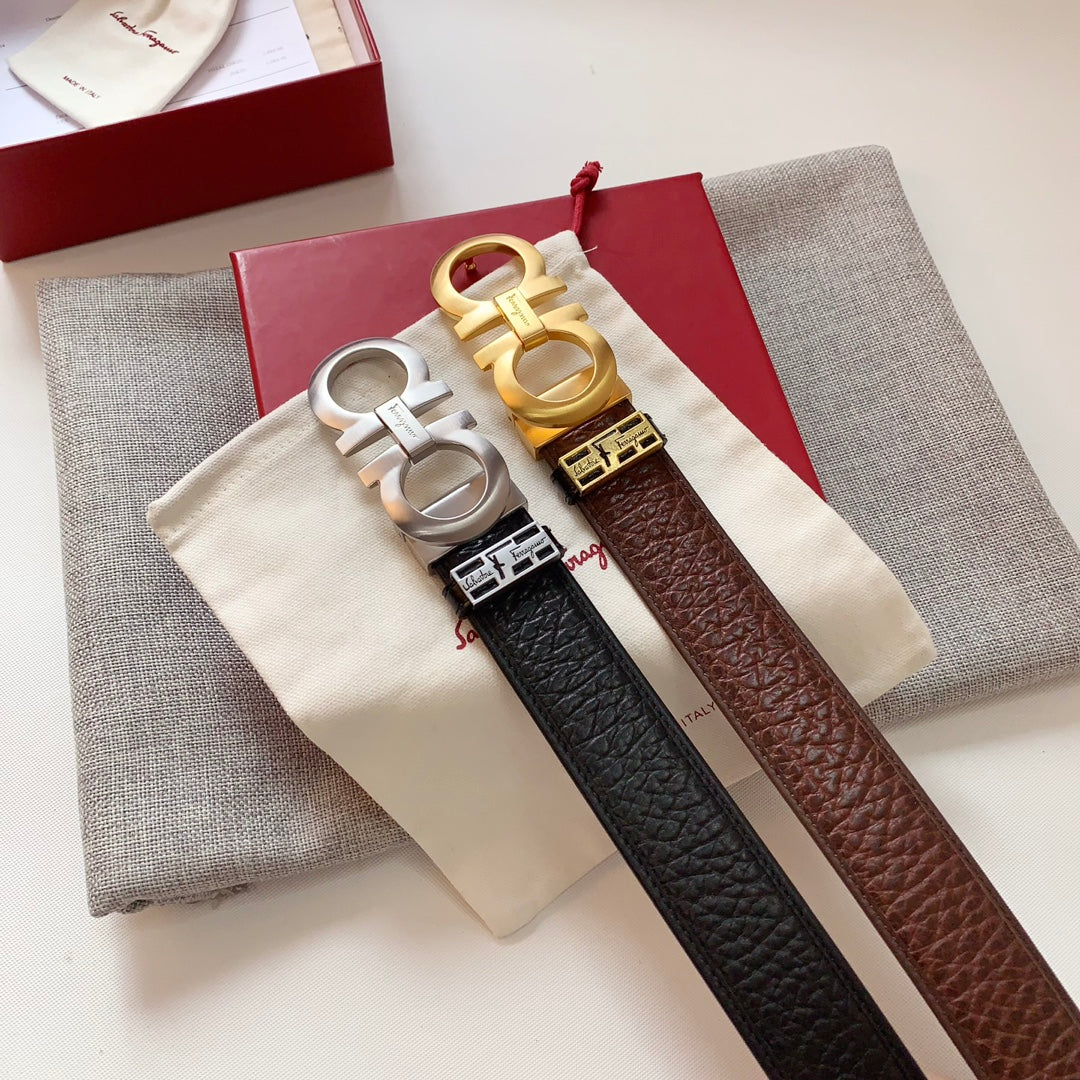 FERRAGAMO 輸入された第一層の牛革の縁取りデザイン