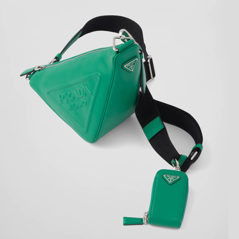 累積売上第1位☆新作☆ プラダ PRADA トライアングル レザーショルダーバッグ