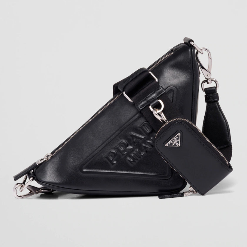 累積売上第1位☆新作☆ プラダ PRADA トライアングル レザーショルダーバッグ