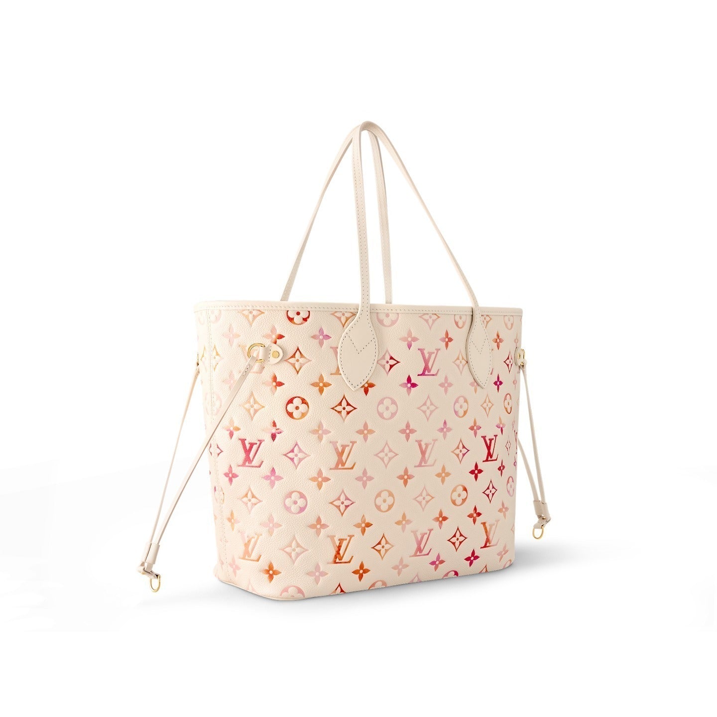 【ピンク×オレンジが可愛い♪】Louis Vuitton ネヴァーフル MM M47080