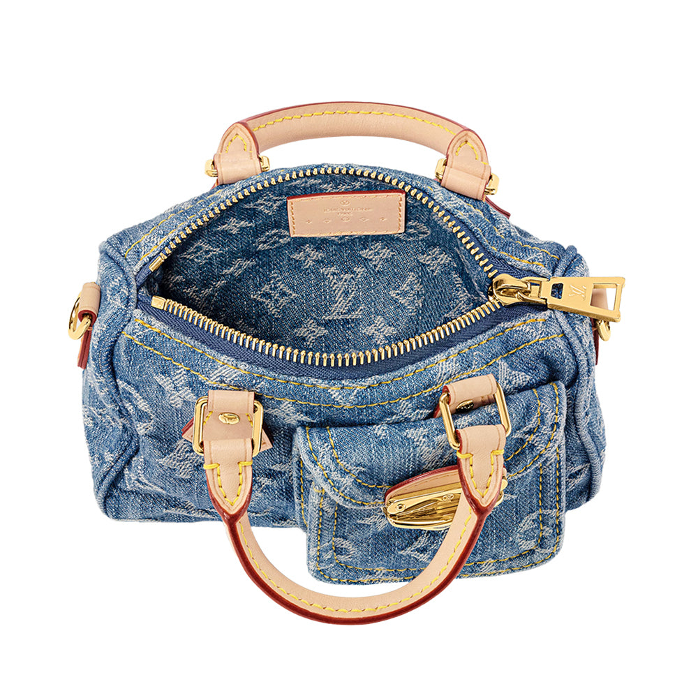 《デニムブルー♪》LOUIS VUITTON★ナノ・スピーディ M82950