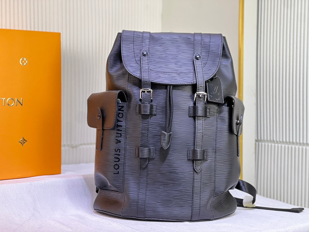 【LOUIS VUITTON】クリストファーMM リュック ロゴ バックパック M23764