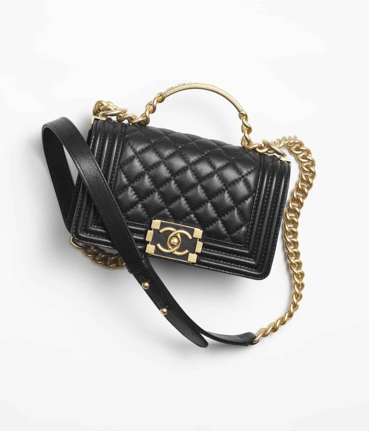 お洒落ハンドルで差が付く★CHANEL BOY CHANEL トップハンドル
