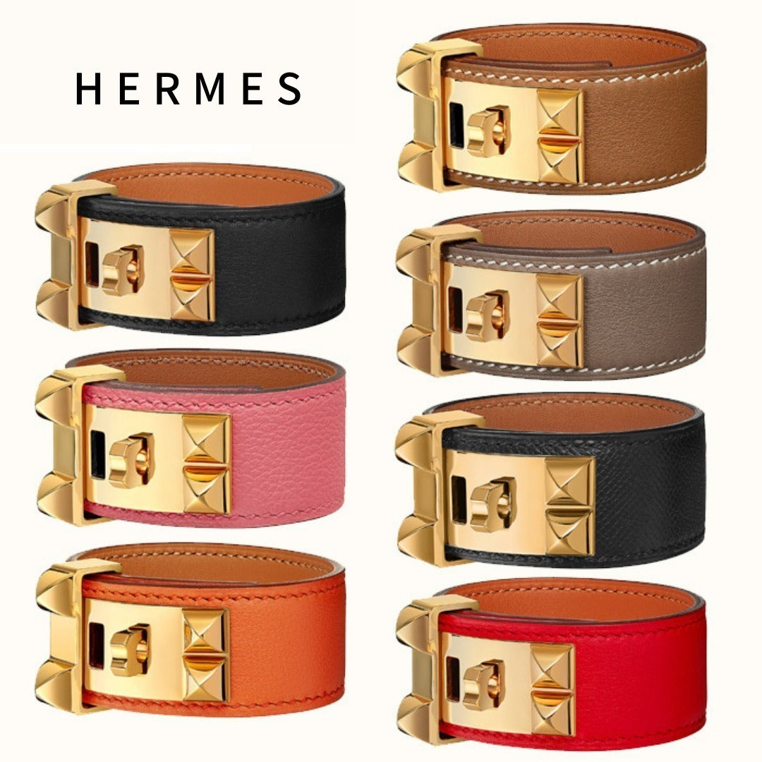 HERMES直営店★コリエドシアン 24 レザーブレスレット 選べる7色