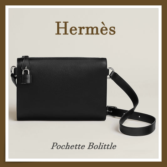 【HERMES】入手困難 上質レザー☆Bolittle Bag ショルダーバッグ  H084613CK89H084613CK