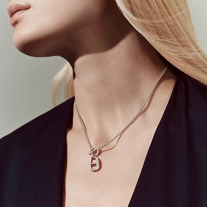 【大人気】HERMES【エルメス】　ネックレス　Chaine d'Ancre Pendant