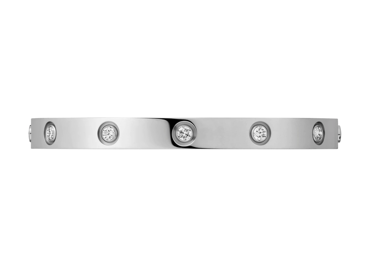 【Cartier】カルティエ LOVE BRACELET, 10 DIAMONDS ブレスレット、ダイヤモンド10個