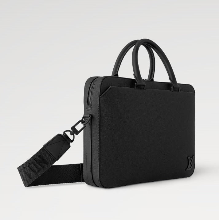 Louis Vuitton《パイロット・ブリーフケース》黒 レザー  M23778