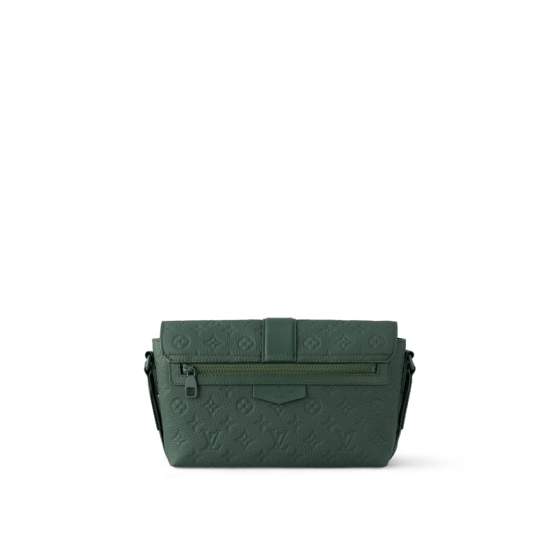 LV Sケープ メッセンジャー トリヨン レザー ブラック グリーン  M23741 M24439