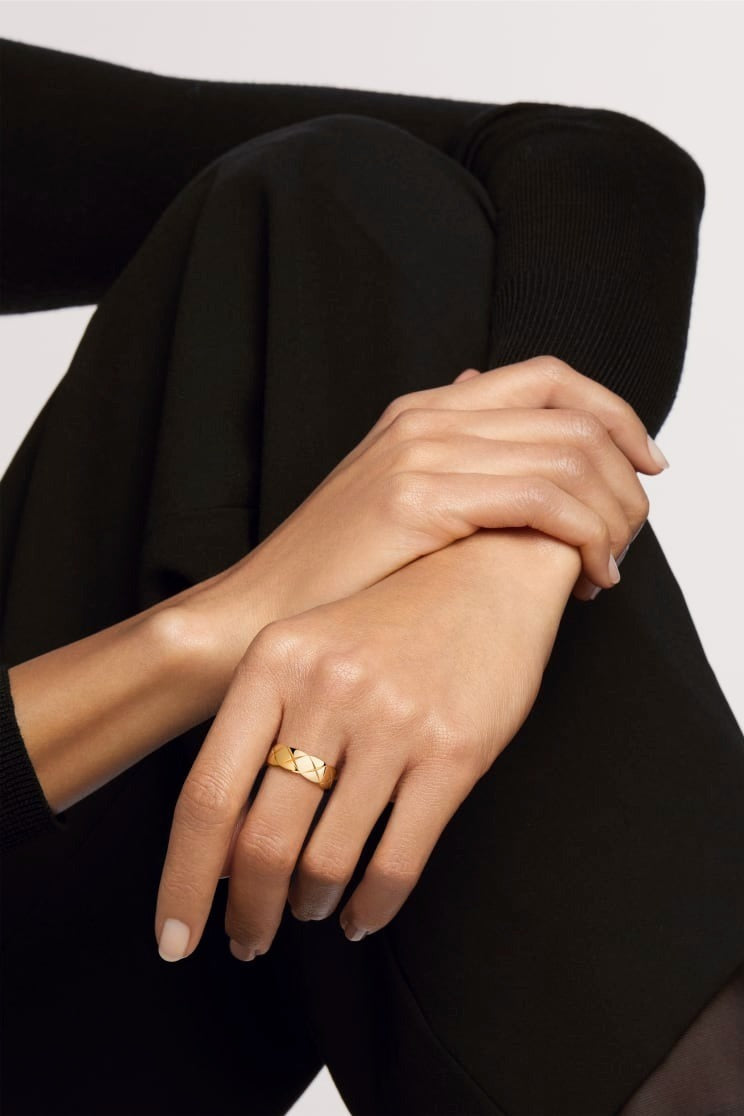 上品☆CHANEL ココ クラッシュ コレクションリングミディアム18K