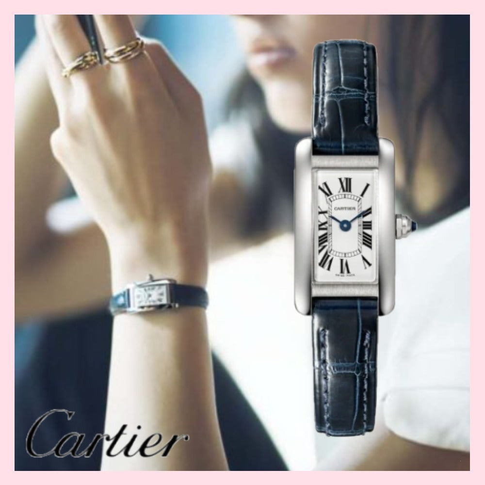 Cartier タンク アメリカン ウォッチ ミニ アリゲーター