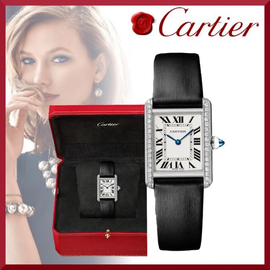 【Cartier】即納★ギフトに♪タンク マスト ウォッチ レザー