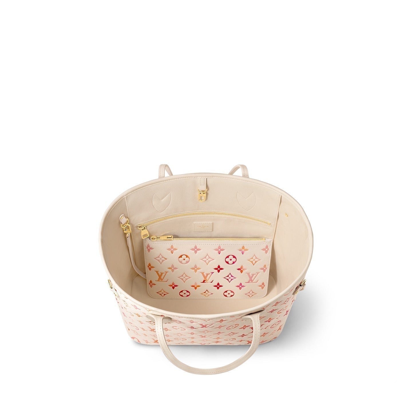 【ピンク×オレンジが可愛い♪】Louis Vuitton ネヴァーフル MM M47080