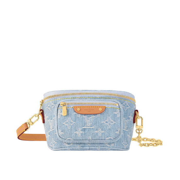24AW◆Louis Vuitton◆ミニ バムバッグ モノグラム・デニム  M83353
