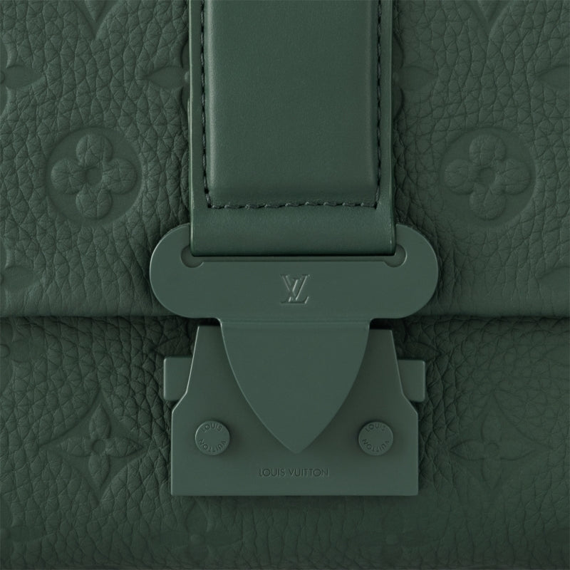 LV Sケープ メッセンジャー トリヨン レザー ブラック グリーン  M23741 M24439