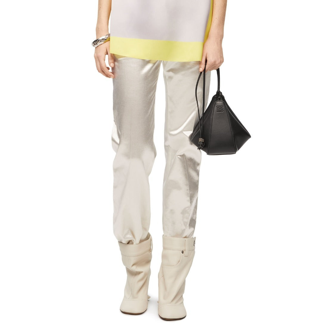 【LOEWE】ハンモック ホーボーバッグ ミニ（クラシックカーフ） A538G13X01-1100