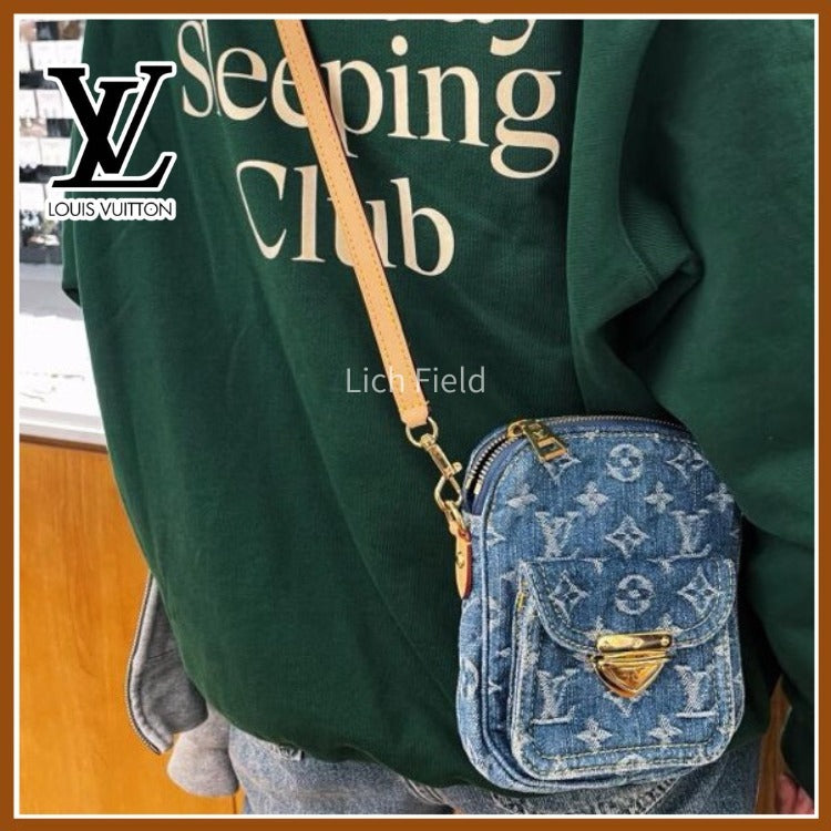 【デニム素材がお洒落♪】LV ポシェット・フェアファックス  M82948