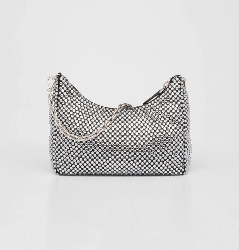 ☆PRADA☆Re-Edition 2005 クリスタル付サテンバッグ 1BH204_2AWL_F0T7O_V_V9L