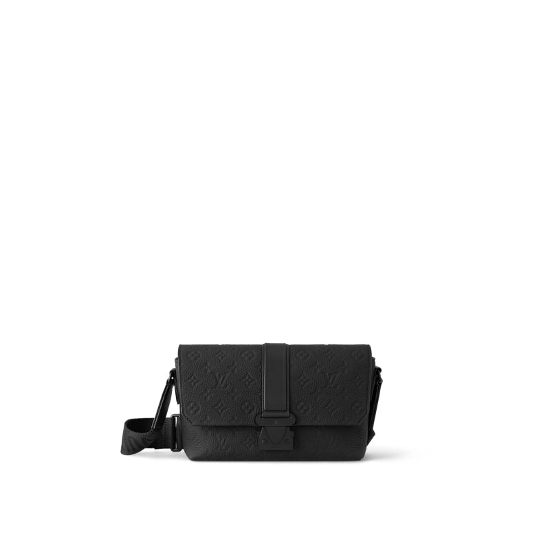 LV Sケープ メッセンジャー トリヨン レザー ブラック グリーン  M23741 M24439