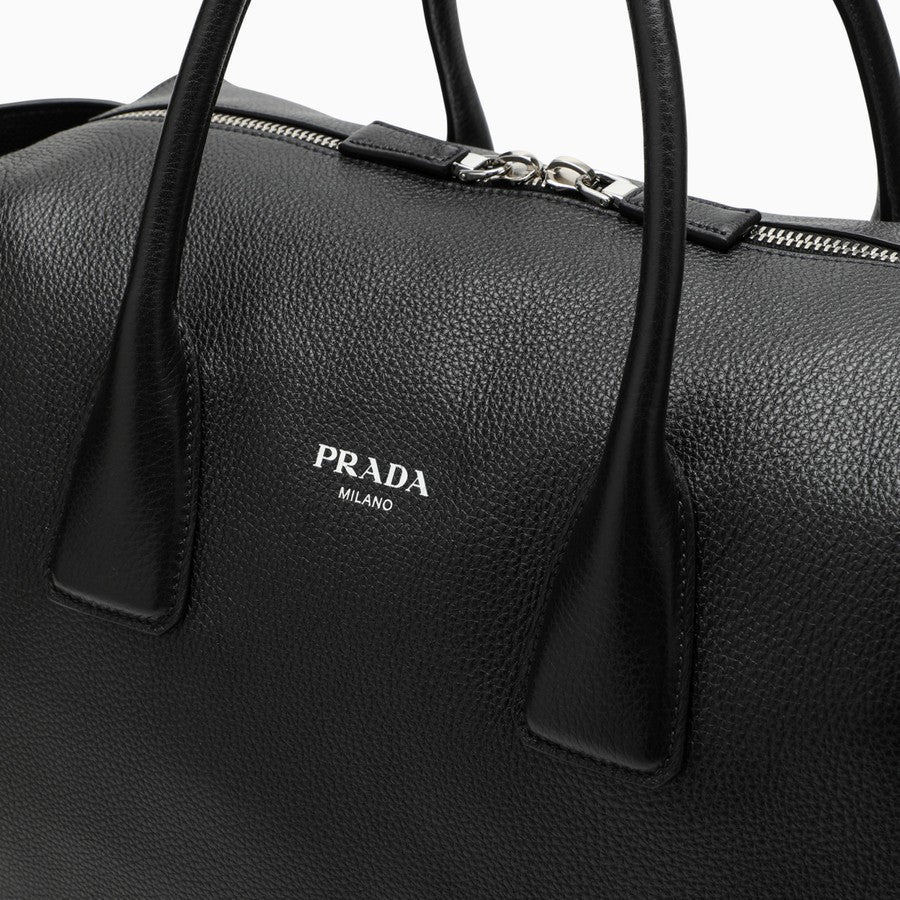 PRADA ブラックレザー ブリーフケース