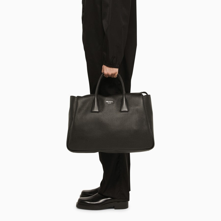 PRADA ブラックレザー ブリーフケース