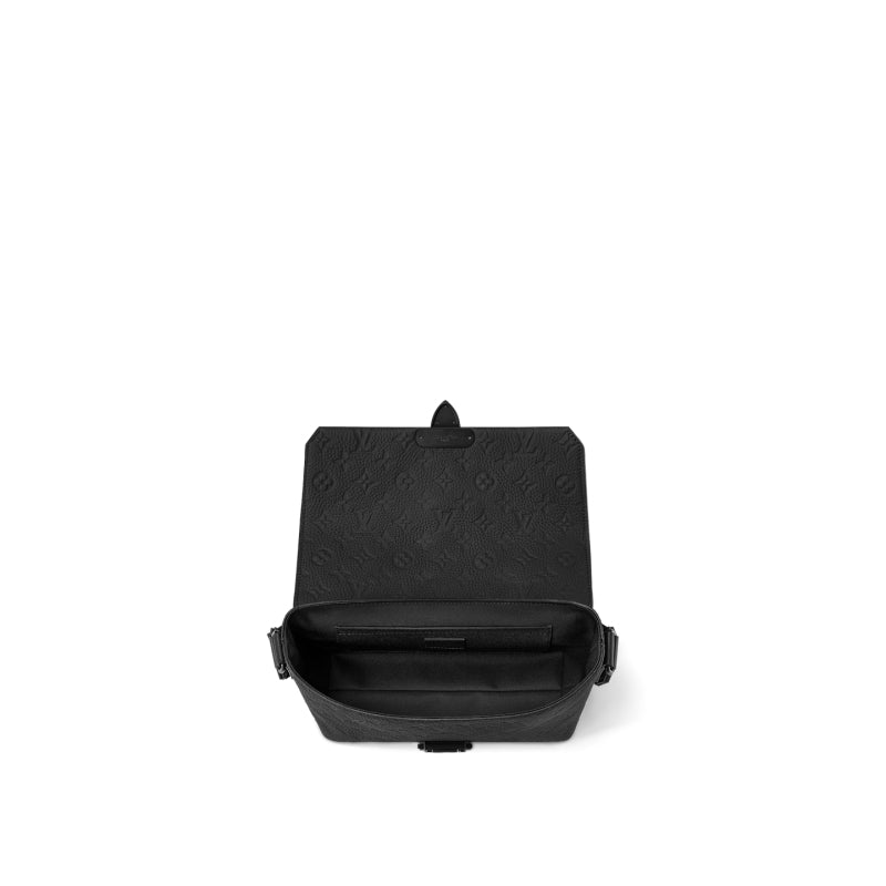 LV Sケープ メッセンジャー トリヨン レザー ブラック グリーン  M23741 M24439