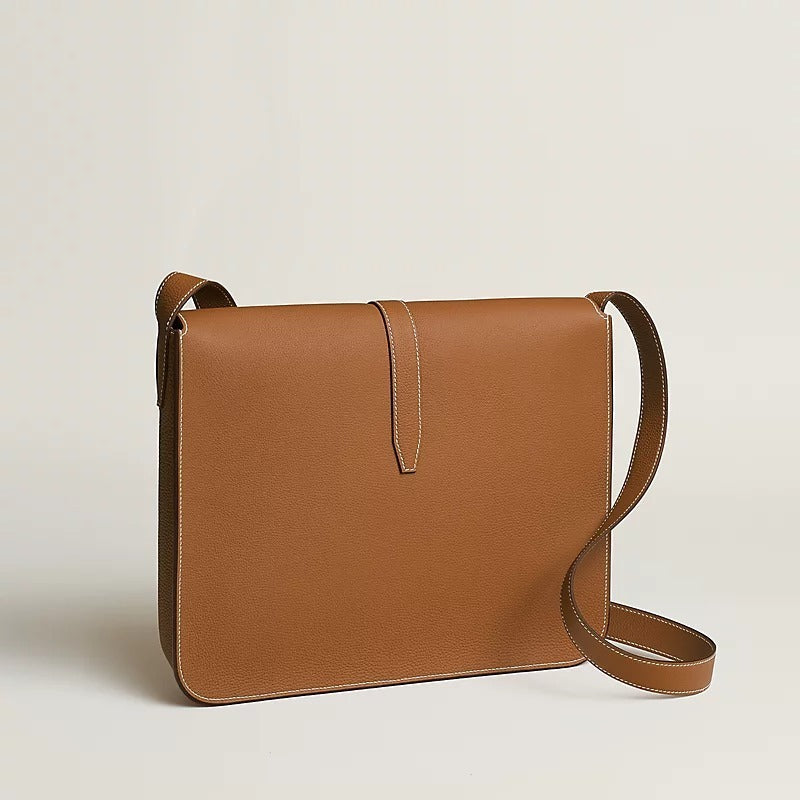 【スリムで使いやすい♪】HERMES★ カーフ革 ショルダー バッグ H074774CK89  H074774CK37