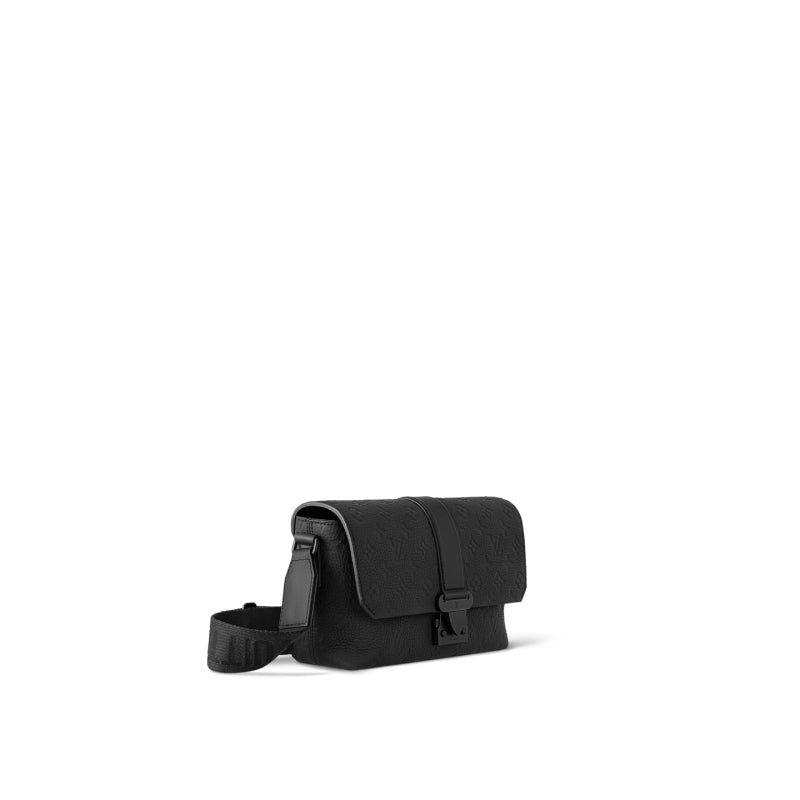 LV Sケープ メッセンジャー トリヨン レザー ブラック グリーン  M23741 M24439