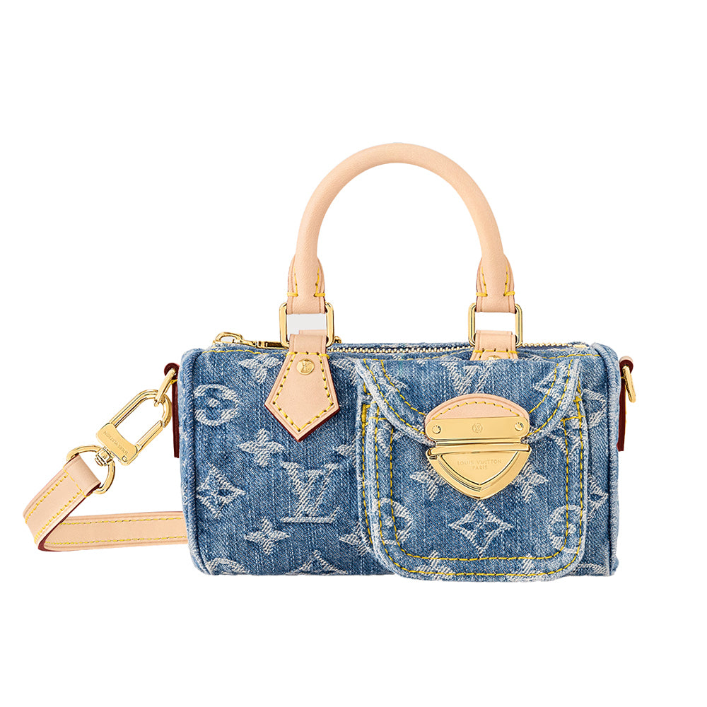 《デニムブルー♪》LOUIS VUITTON★ナノ・スピーディ M82950