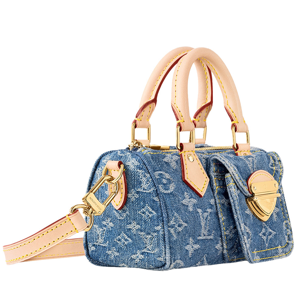 《デニムブルー♪》LOUIS VUITTON★ナノ・スピーディ M82950