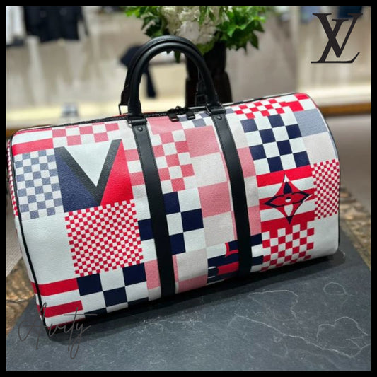 【大人気&旗印を思わせる♪】LV キーポル・バンドリエール 50  M11674