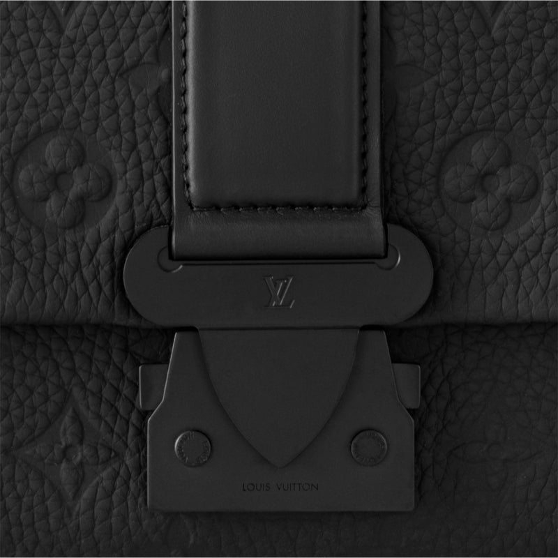 LV Sケープ メッセンジャー トリヨン レザー ブラック グリーン  M23741 M24439