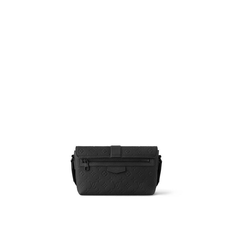 LV Sケープ メッセンジャー トリヨン レザー ブラック グリーン  M23741 M24439