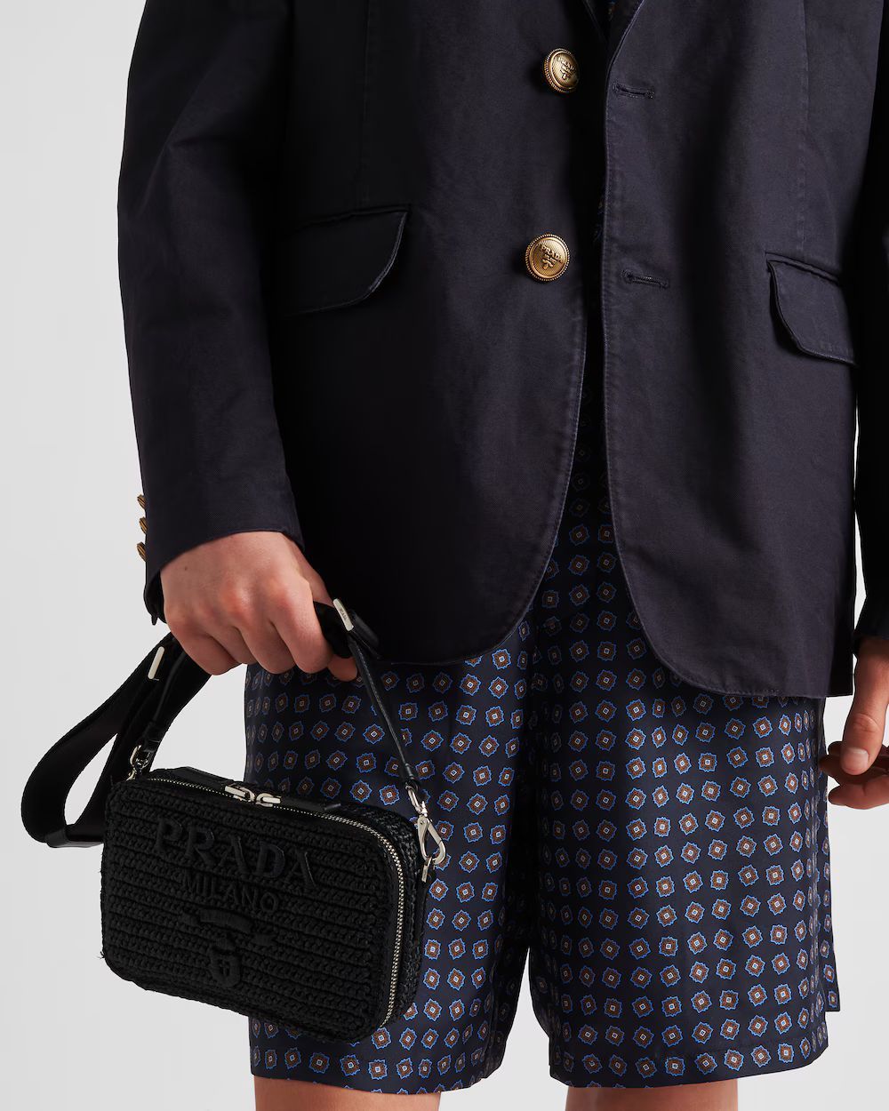 人気【PRADA】ファブリック クロシェ バッグ