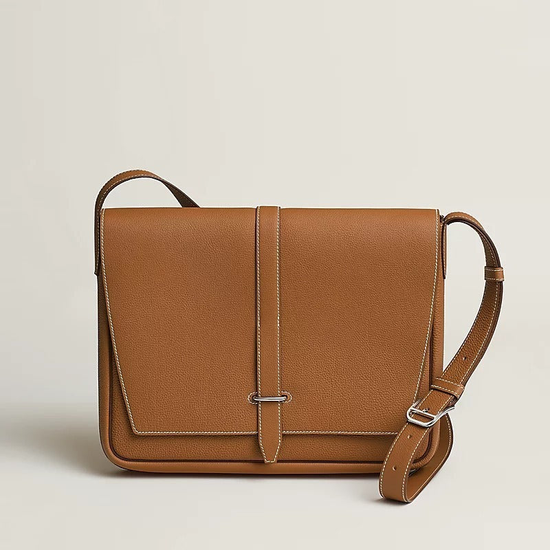 【スリムで使いやすい♪】HERMES★ カーフ革 ショルダー バッグ H074774CK89  H074774CK37