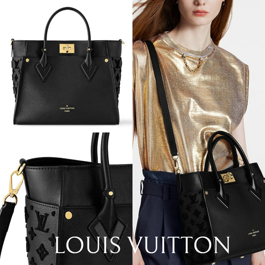 新色*LV*On My Side ブラックモノグラム ハンドバッグ M53826
