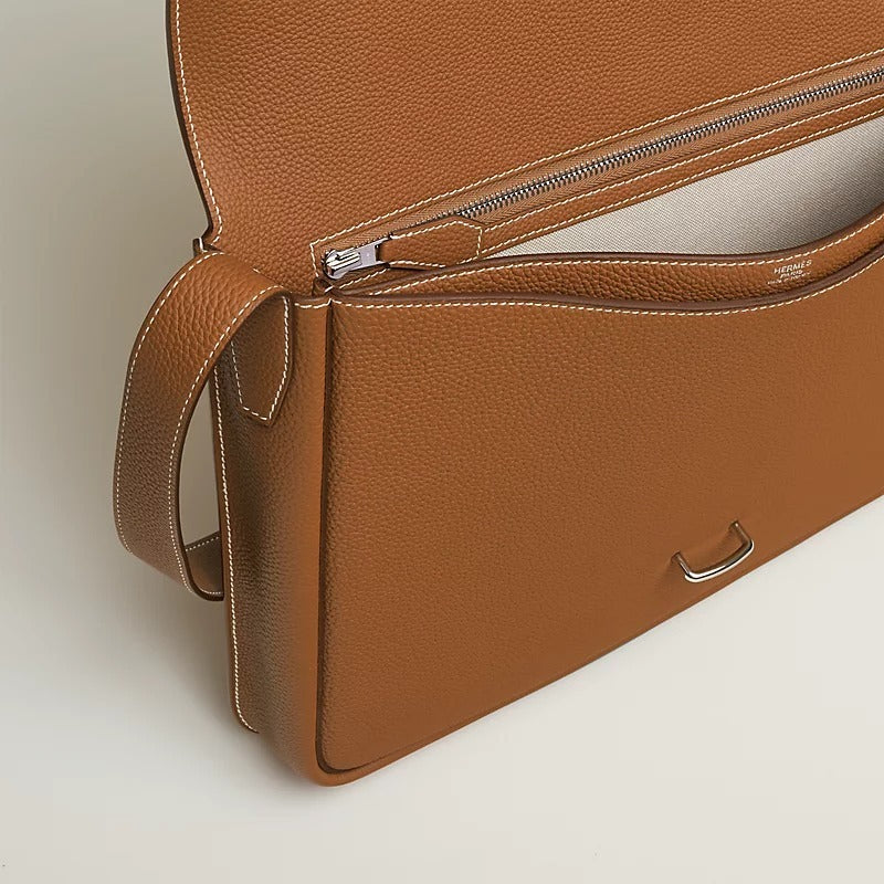 【スリムで使いやすい♪】HERMES★ カーフ革 ショルダー バッグ H074774CK89  H074774CK37
