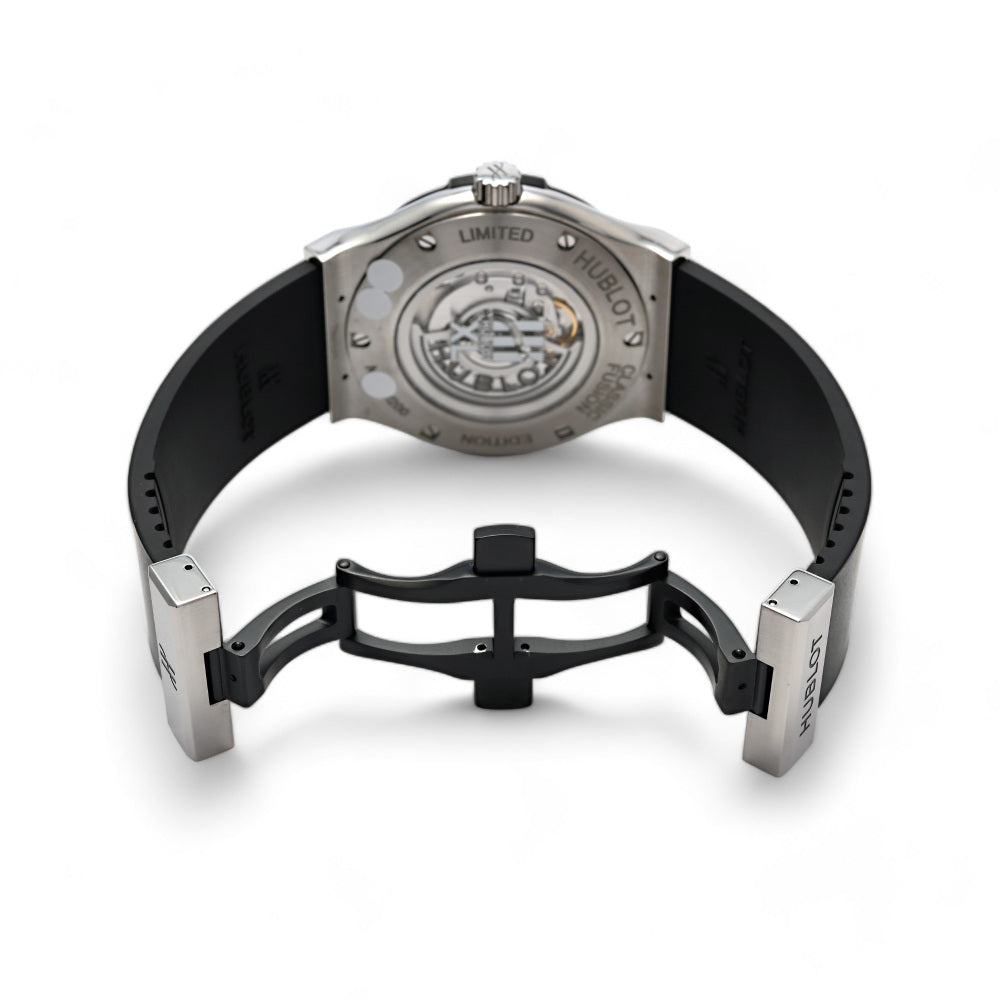 ウブロ HUBLOT クラシックフュージョン 40TH アニバーサリー チタニウム 世界限定200本